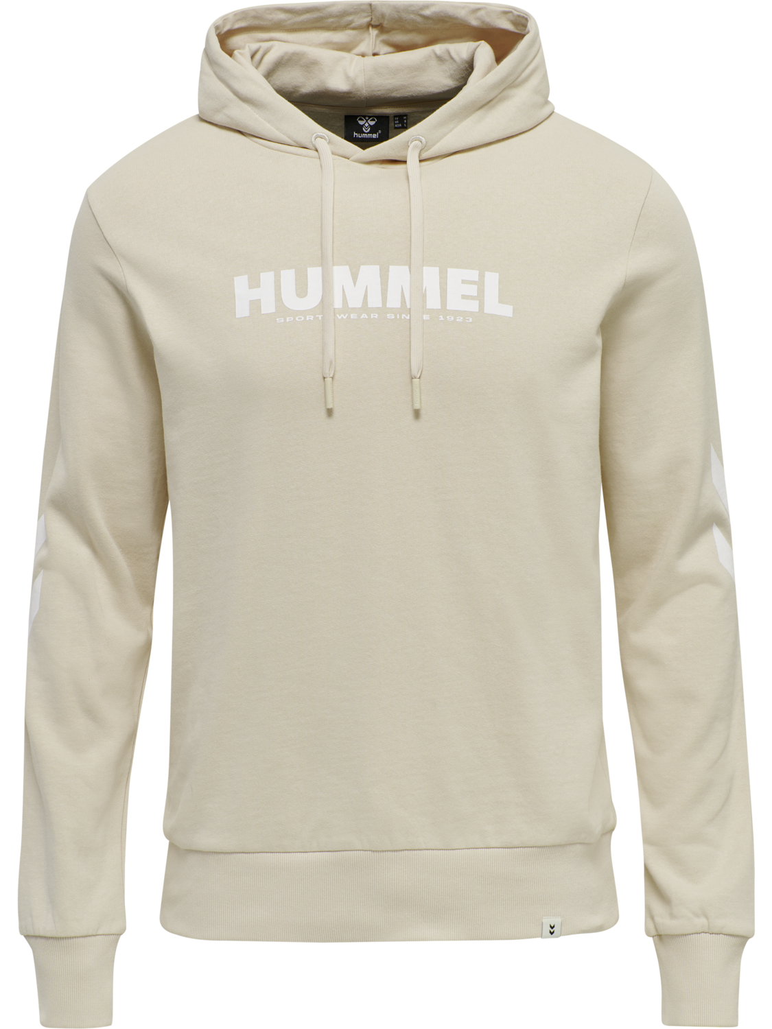 hmlLEGACY LOGO HOODIE, PUMICE STONE, packshot