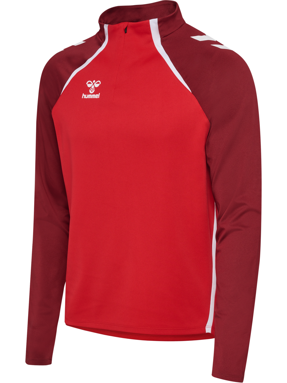 hmlLEAD 2.0 HALF ZIP, TRUE RED/MAROON, packshot