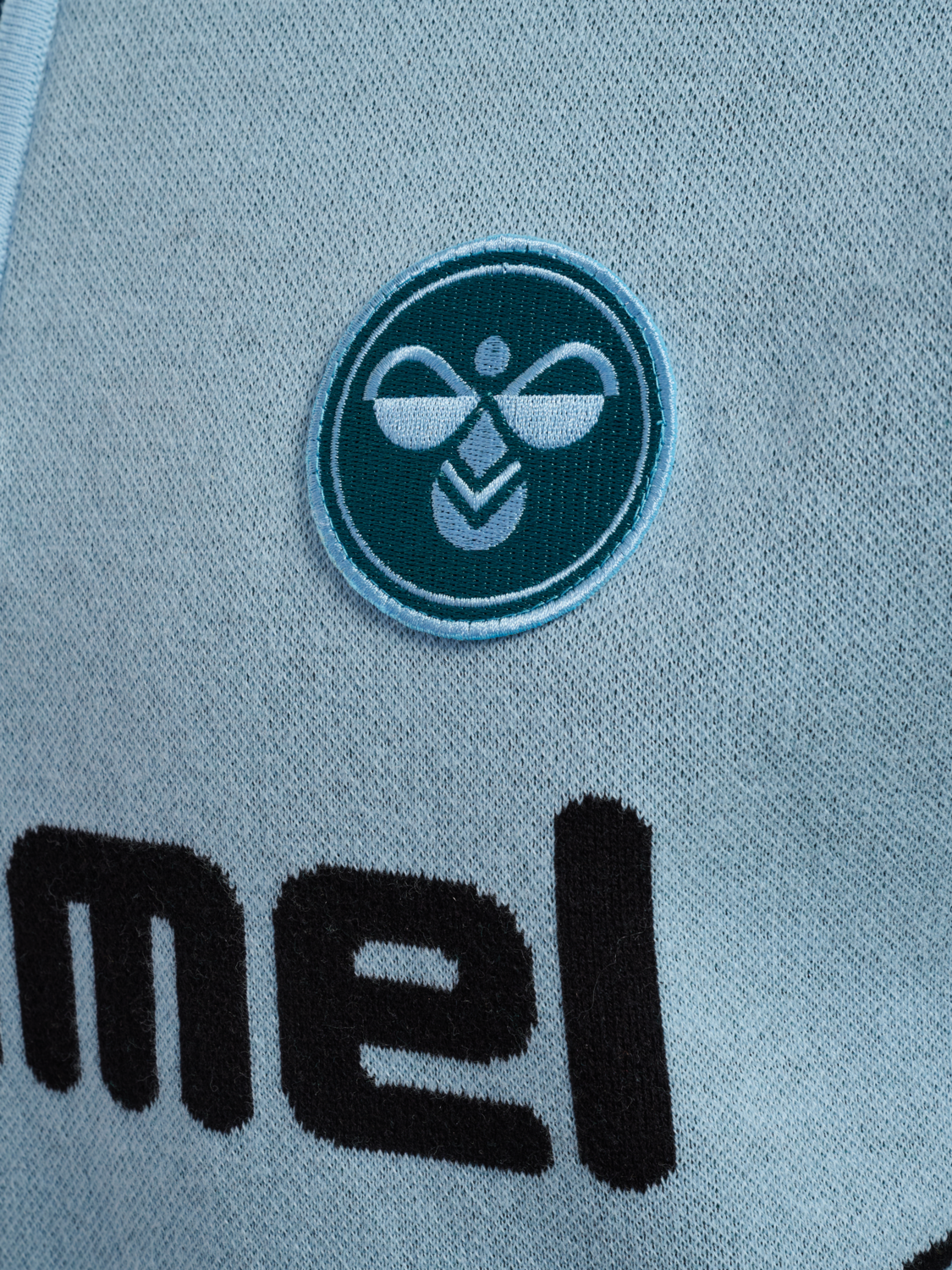 Knit Half-Zip Polo Shirt, LIGHT BLUE, packshot