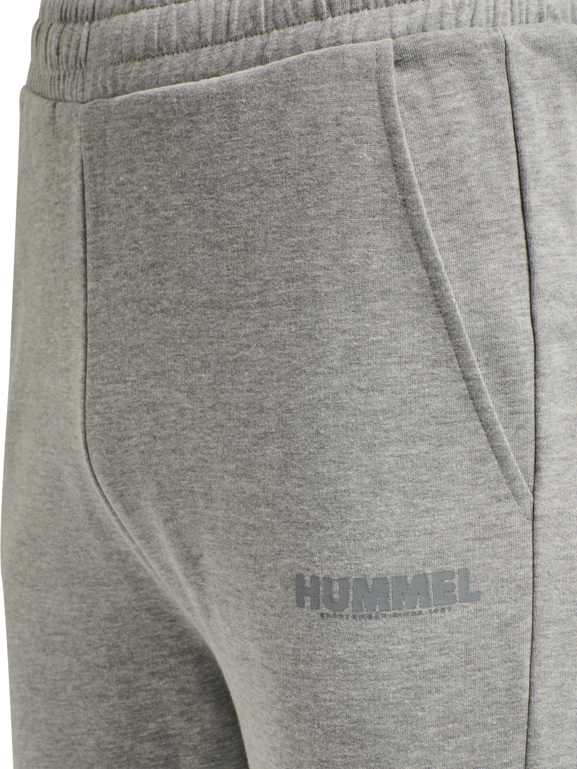 hmlLEGACY REGULAR PANTS PLUS, GREY MELANGE, packshot