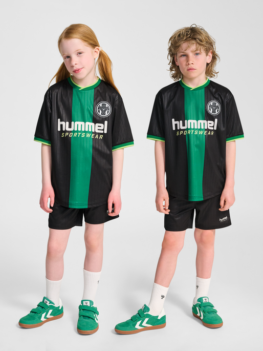 hmlJR LOOSE BALL  JERSEY S/S SET, BLACK, model