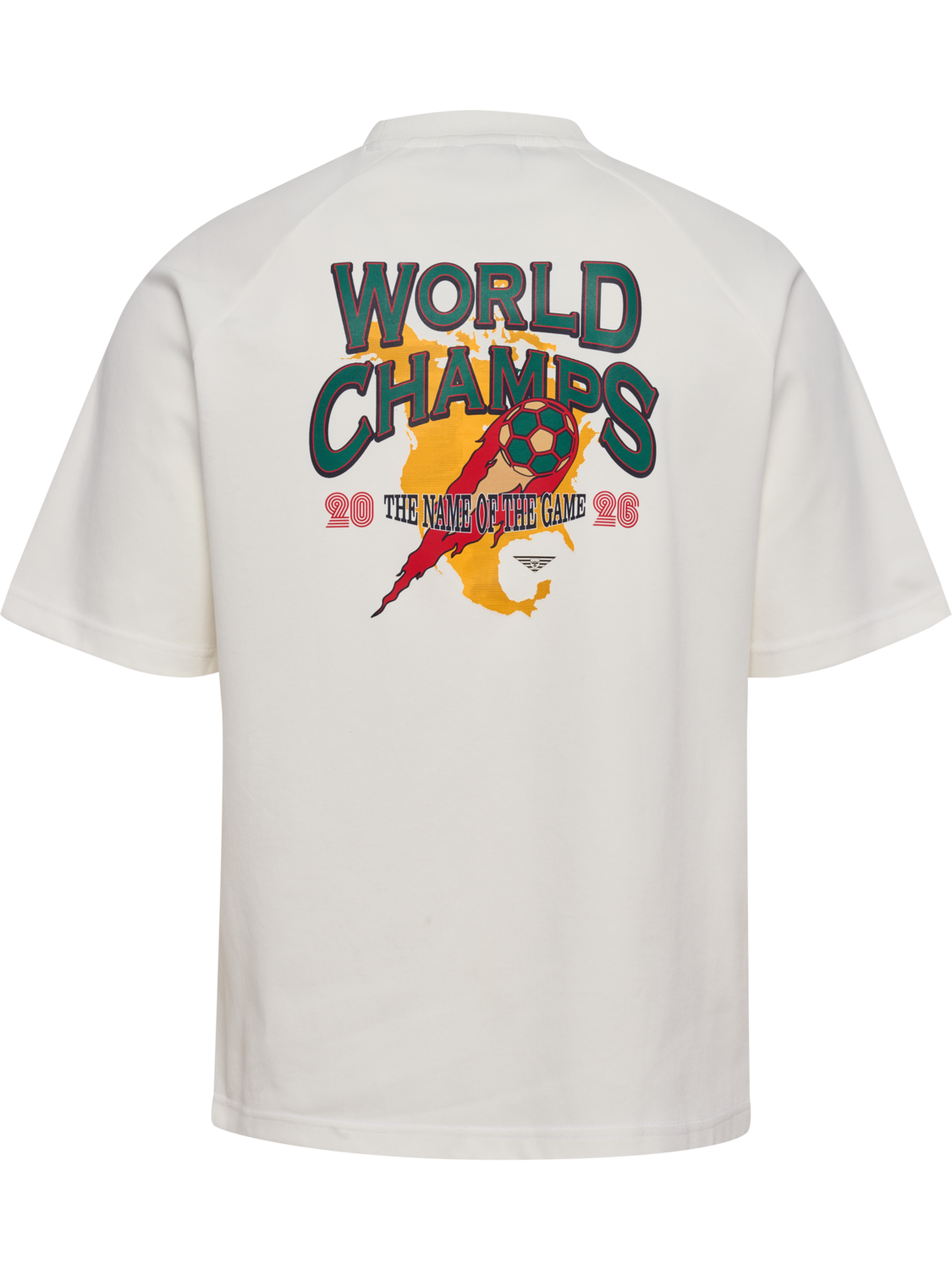 hmlWORLD 26 T-SHIRT S/S, BLANC DE BLANC, packshot