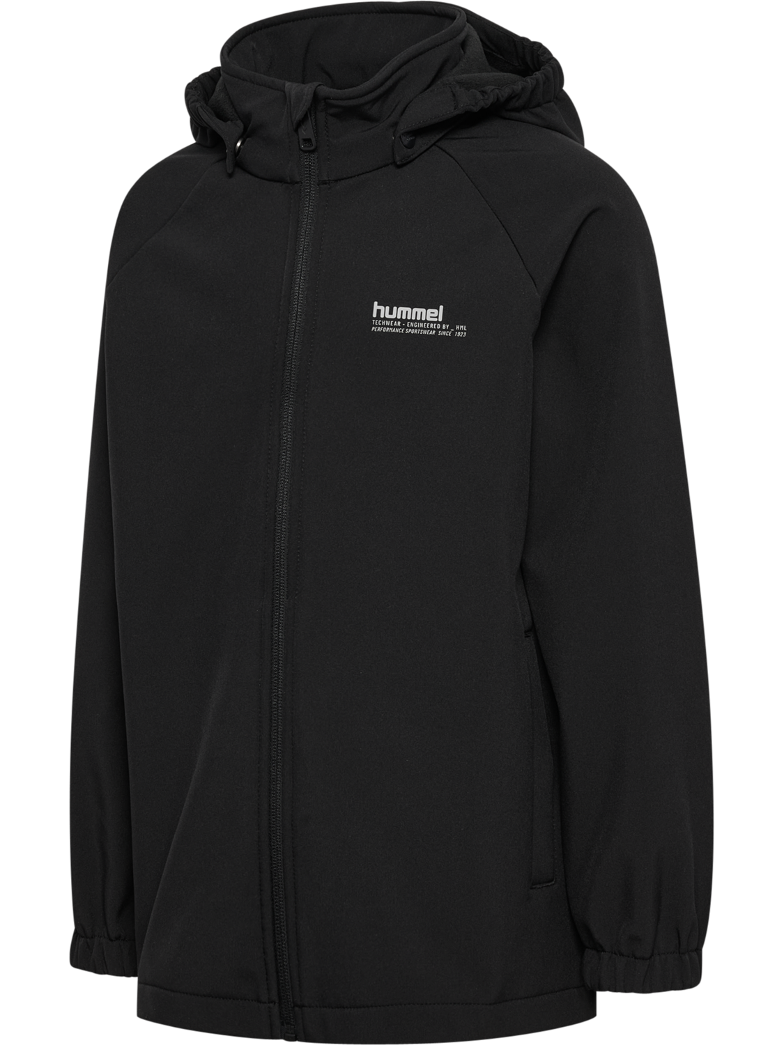hmlJR LOOSE SOFTSHELL JACKET, BLACK, packshot