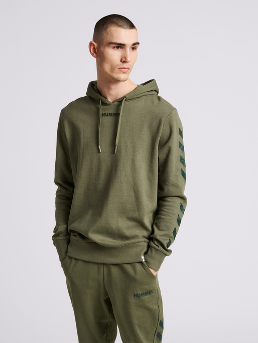 hmlLEGACY HOODIE, BEETLE, model