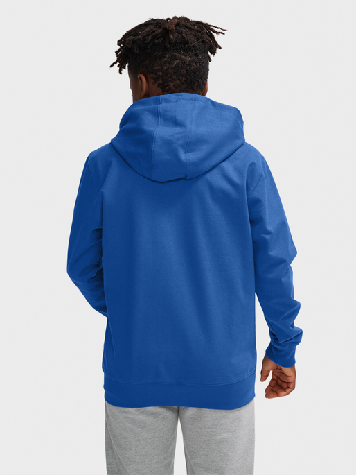 hmlGO 2.0 ZIP HOODIE KIDS, TRUE BLUE, model