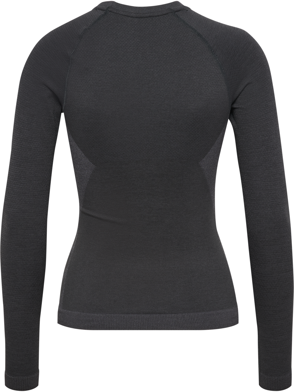 hmlCLEA SEAMLESS TIGHT T-SHIRT L/S, EBONY, packshot