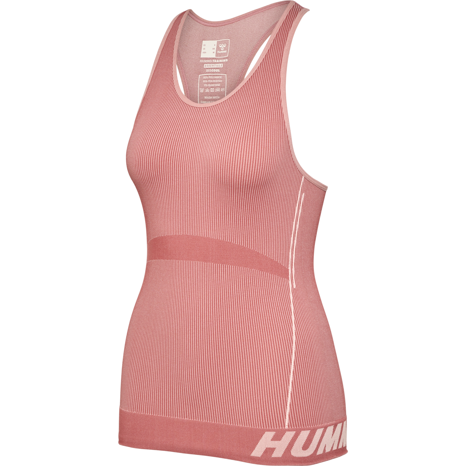 hmlTE CHRISTEL SEAMLESS TOP, WITHERED ROSE/ROSE TAN MELANGE, packshot