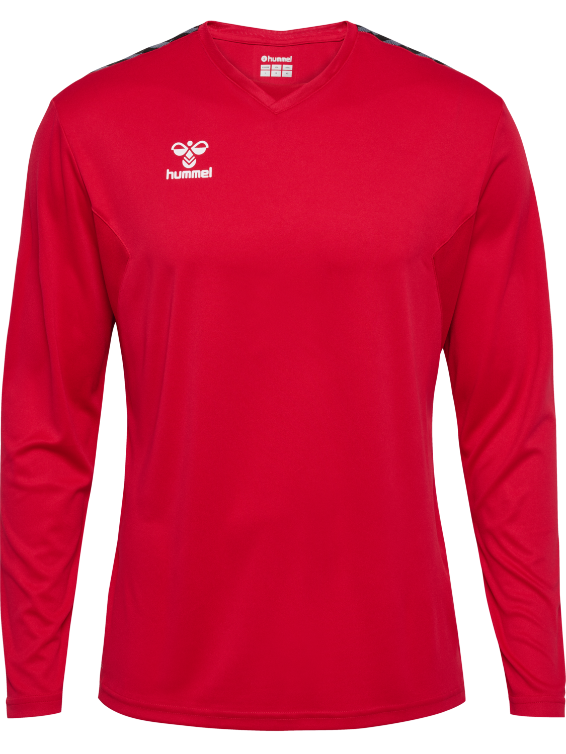 hmlAUTHENTIC PL JERSEY L/S, TRUE RED, packshot