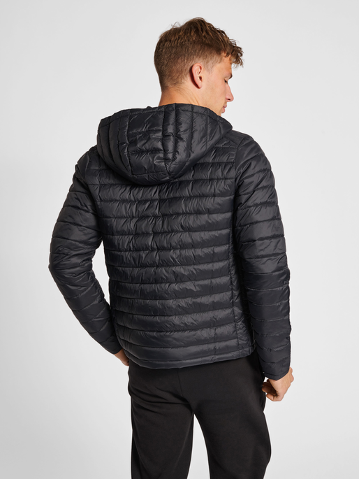hmlRED QUILTED HOOD JACKET, BLACK, model