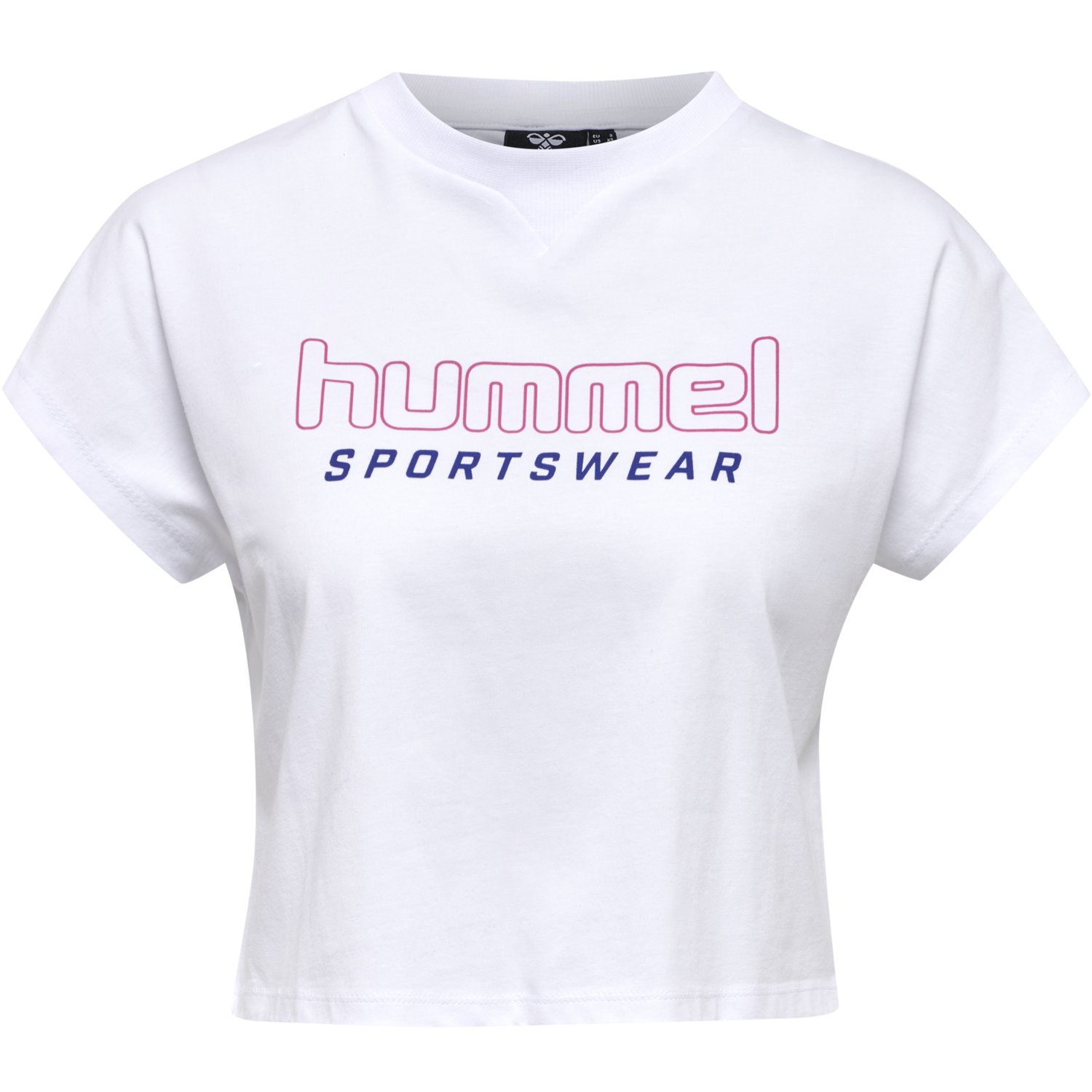 hmlLGC JUNE CROPPED T-SHIRT, WHITE, packshot