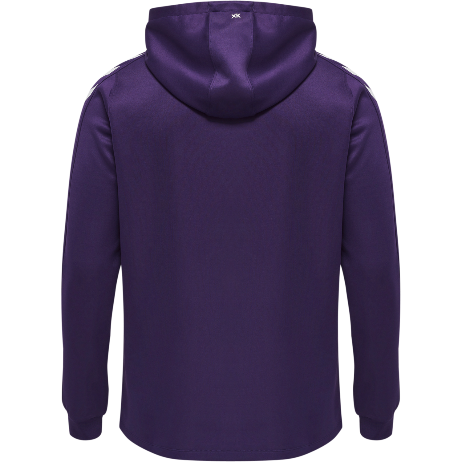 hmlCORE XK POLY ZIP HOOD SWEAT, ACAI/WHITE, packshot