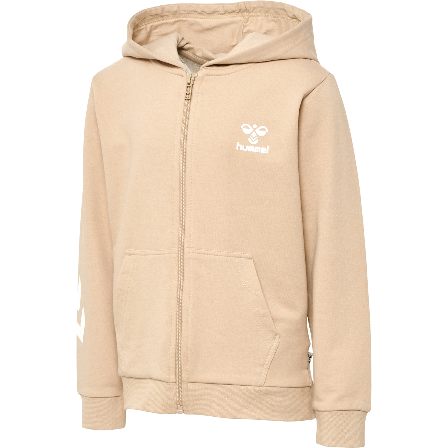 hmlTRECE ZIP HOODIE, HUMUS, packshot