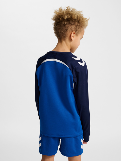 hmlLEAD 2.0 CREW SWEAT KIDS, TRUE BLUE/MARINE, model