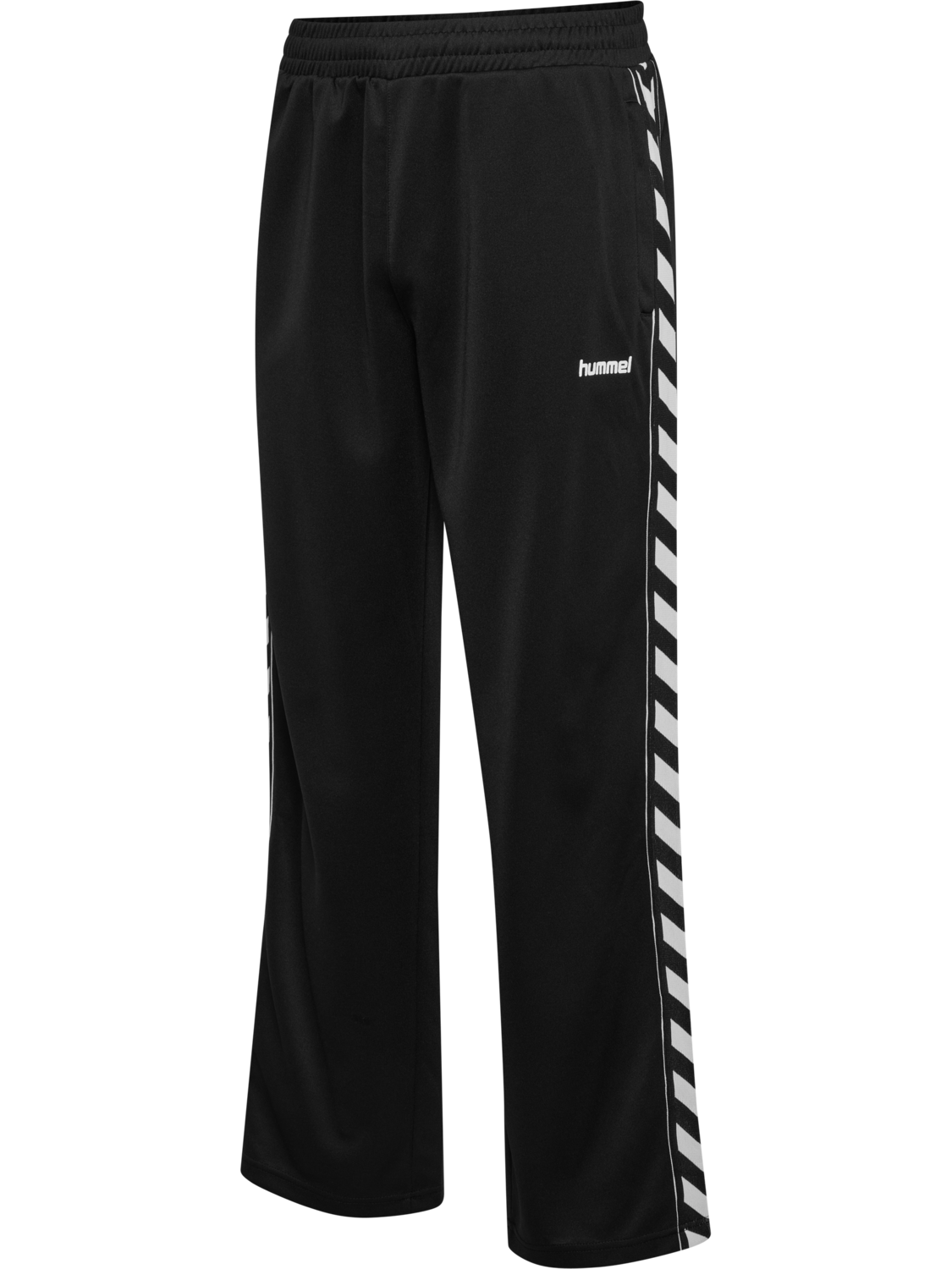 hmlCLUB CHEVRON TRACK PANTS, BLACK, packshot