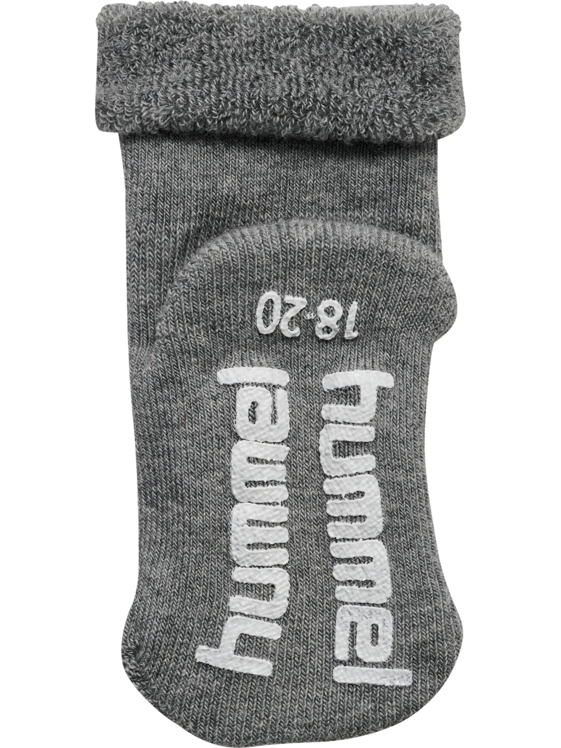 hmlMINI NON SLIP 3-PACK SOCK, GREY MELANGE, packshot