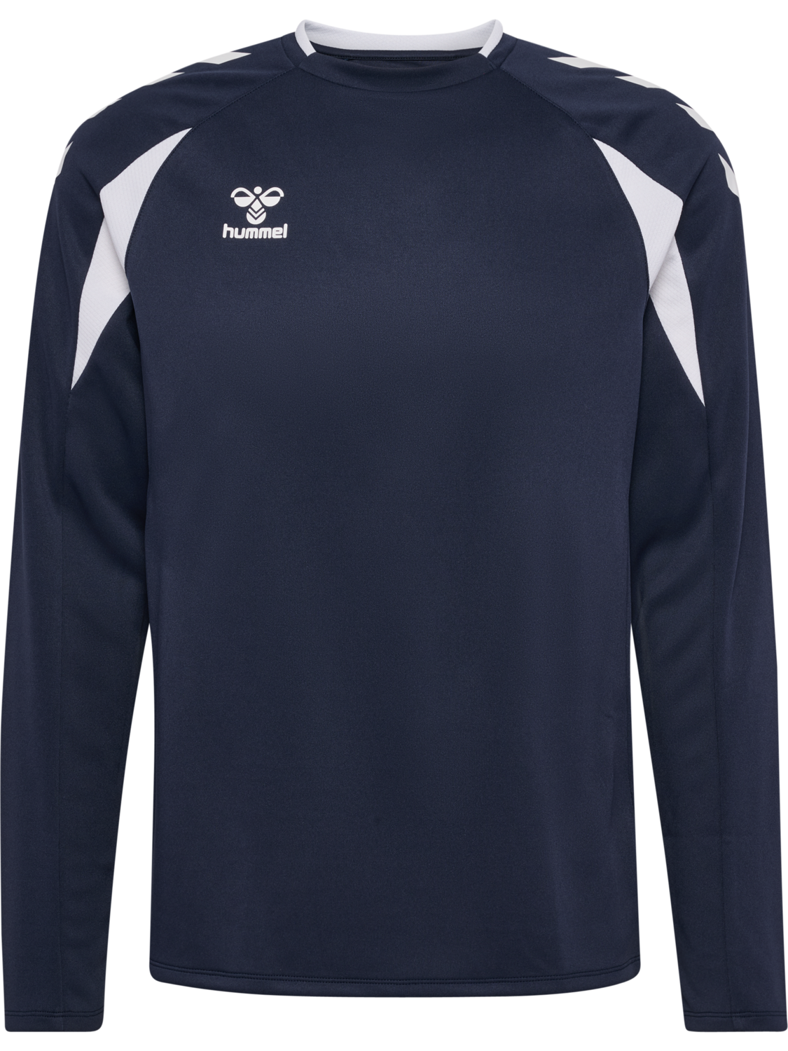 hmlCORE 2.0 CREW NECK, MARINE/WHITE, packshot