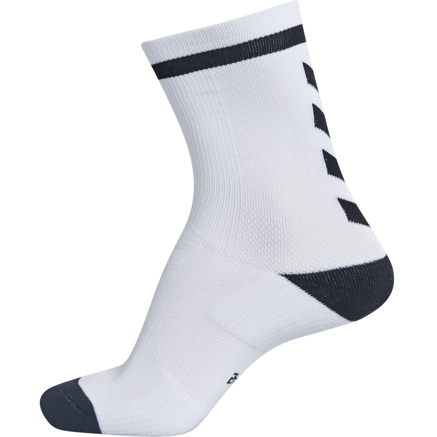 ELITE INDOOR SOCK LOW, WHITE/BLACK, packshot