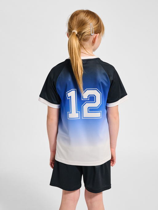 hmlSHIMMER T-SHIRT S/S, BLACK/WHITE, model