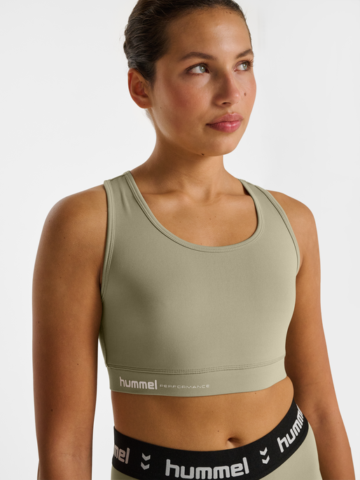 hmlPULSE LIGHT SUPPORT BRA, SEAGRASS, model