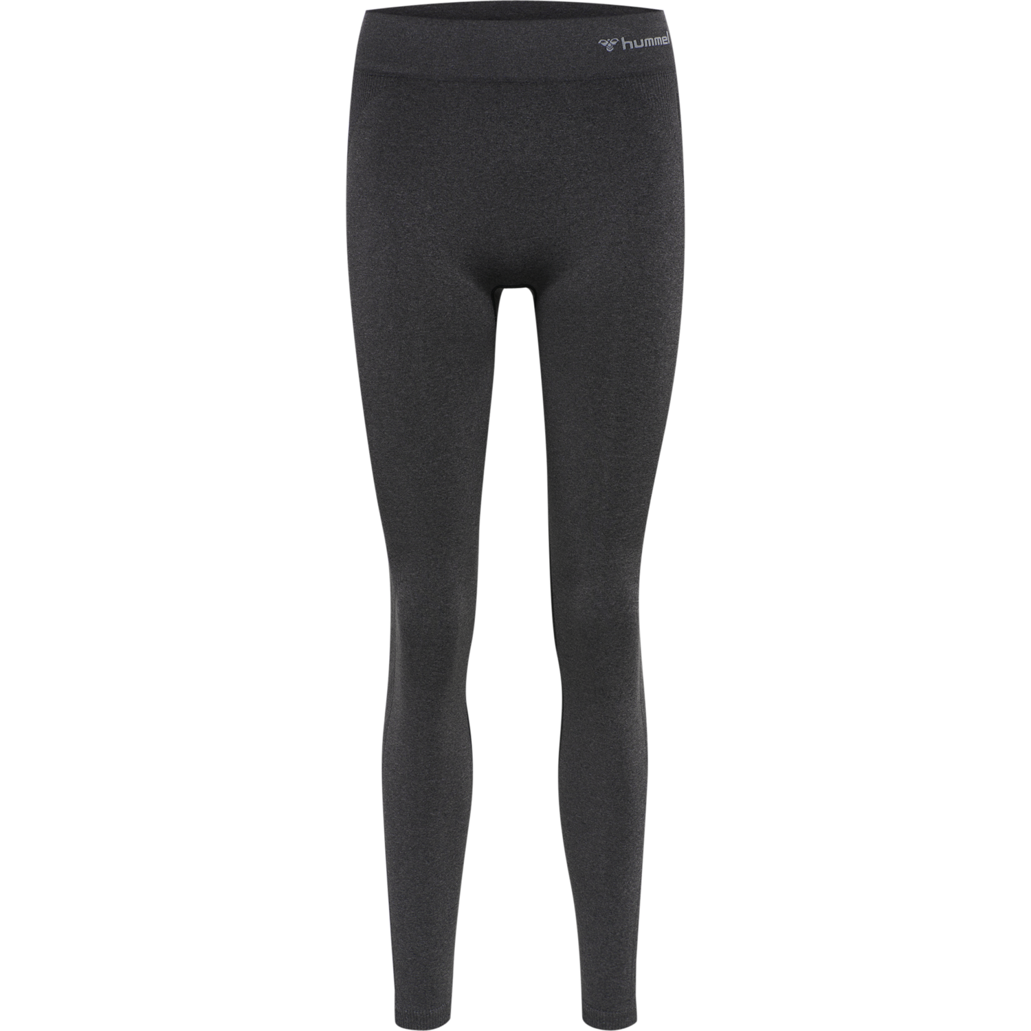 hmlCI SEAMLESS MID WAIST TIGHTS, BLACK MELANGE, packshot