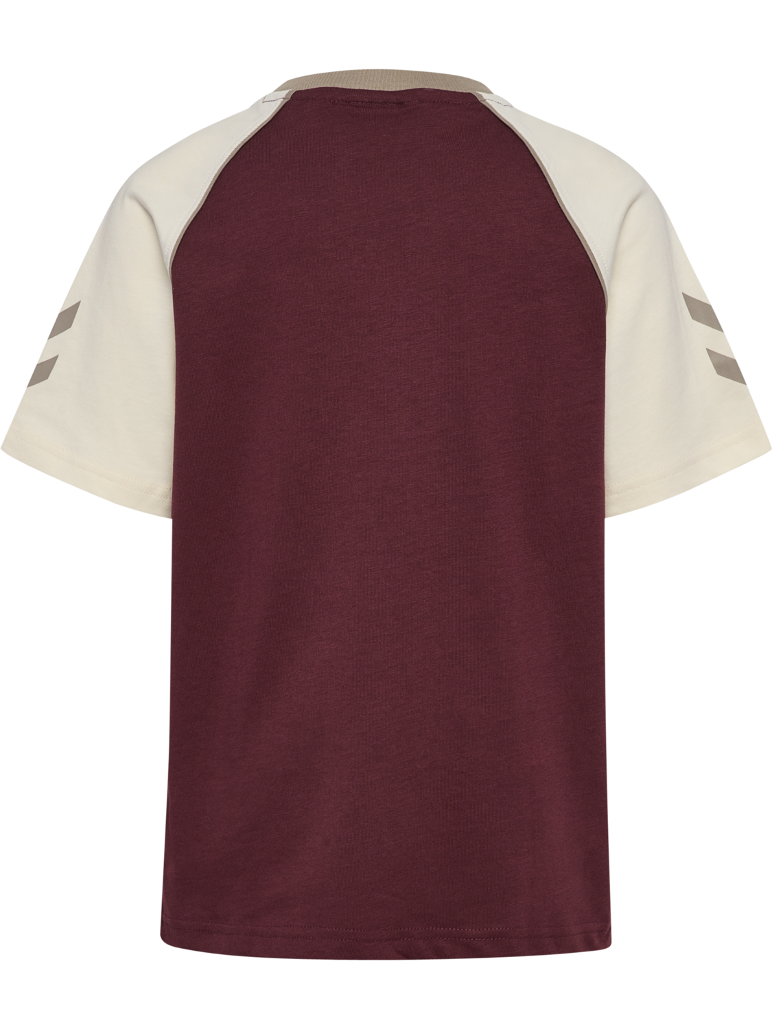 hmlJR REG V-NECK BEES T-SHIRT S/S, VINEYARD WINE, packshot