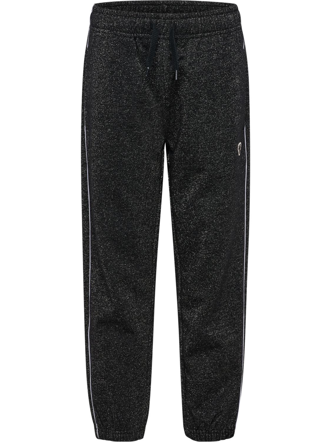 hmlJR LOOSE GLITTER SWEATPANT, BLACK, packshot