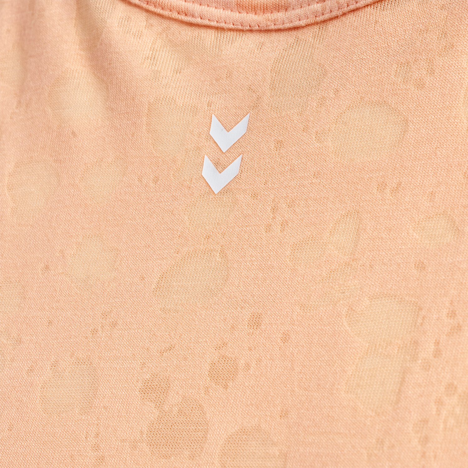 hmlMT IRIS BURNOUT CROP T-SHIRT, ALMOST APRICOT, packshot