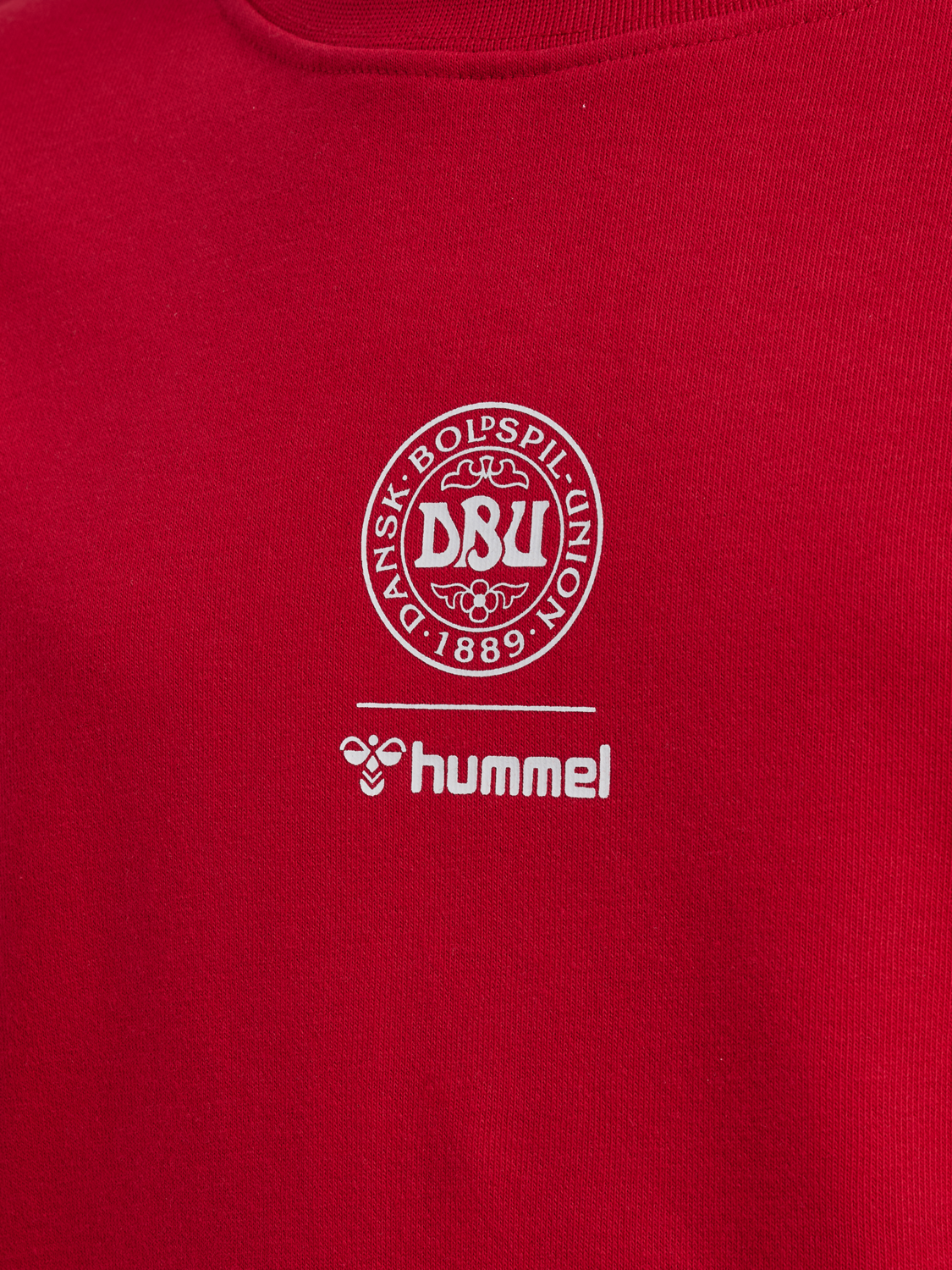DBU 26 FAN RED-WHITE CREW NECK KIDS, TANGO RED/WHITE, packshot