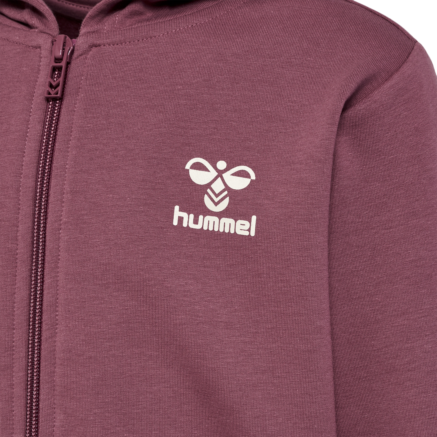 hmlTRECE ZIP HOODIE, ROSE BROWN, packshot