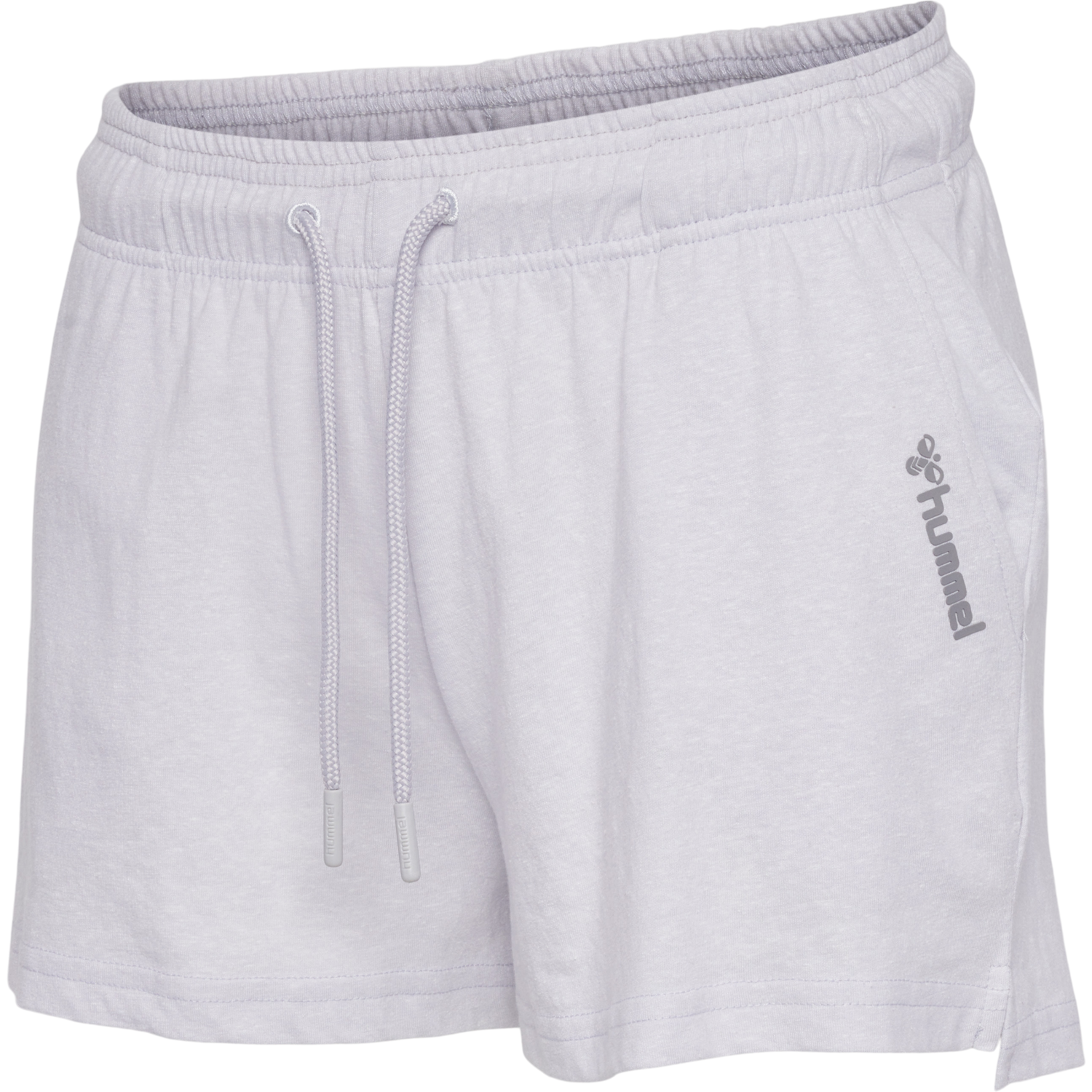 hmlZANDRA SHORTS, LIGHT GREY MELANGE, packshot