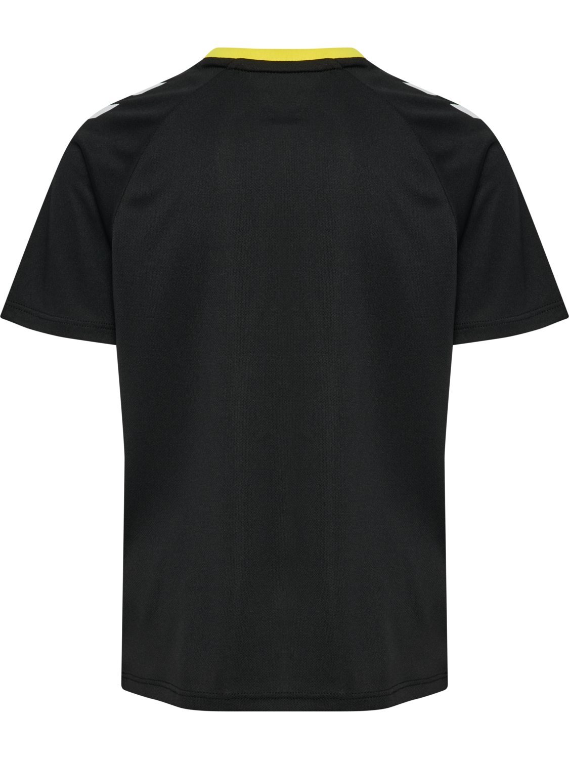 hmlMATCH TRIUMPH JERSEY S/S KIDS, BLACK/BLAZING YELLOW, packshot