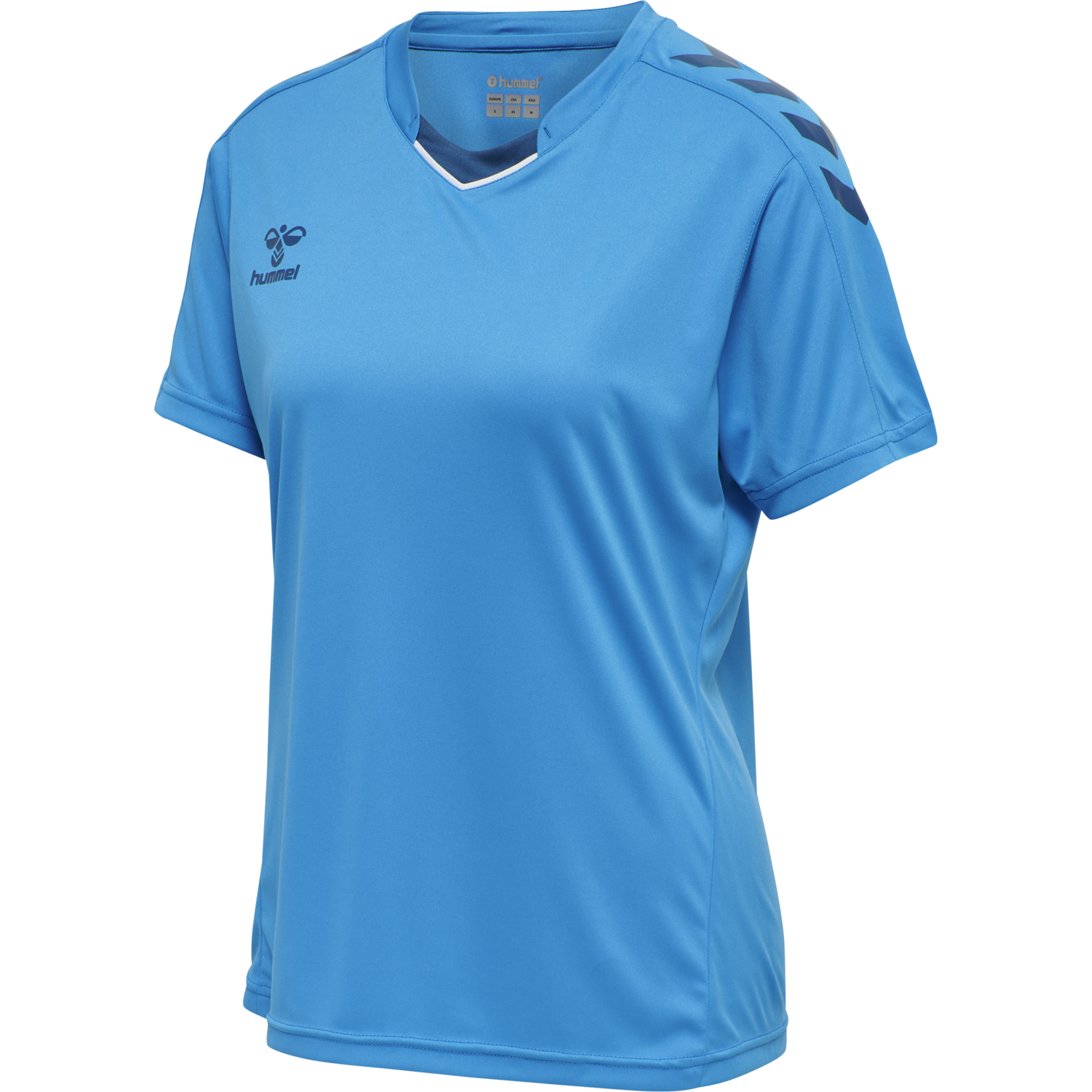 hmlCORE XK POLY JERSEY S/S WOMAN, BLUE DANUBE, packshot