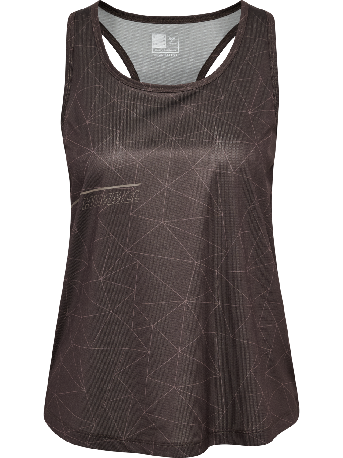 hmlCOURT AOP LIGHT WEIGHT TANKTOP W, TURKISH COFFEE, packshot