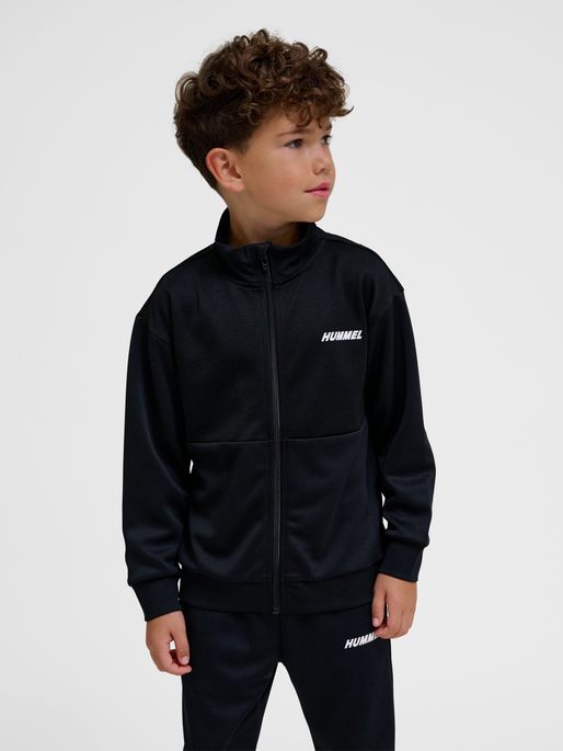 hmlODIN ZIP JACKET, BLACK/ASPHALT, model