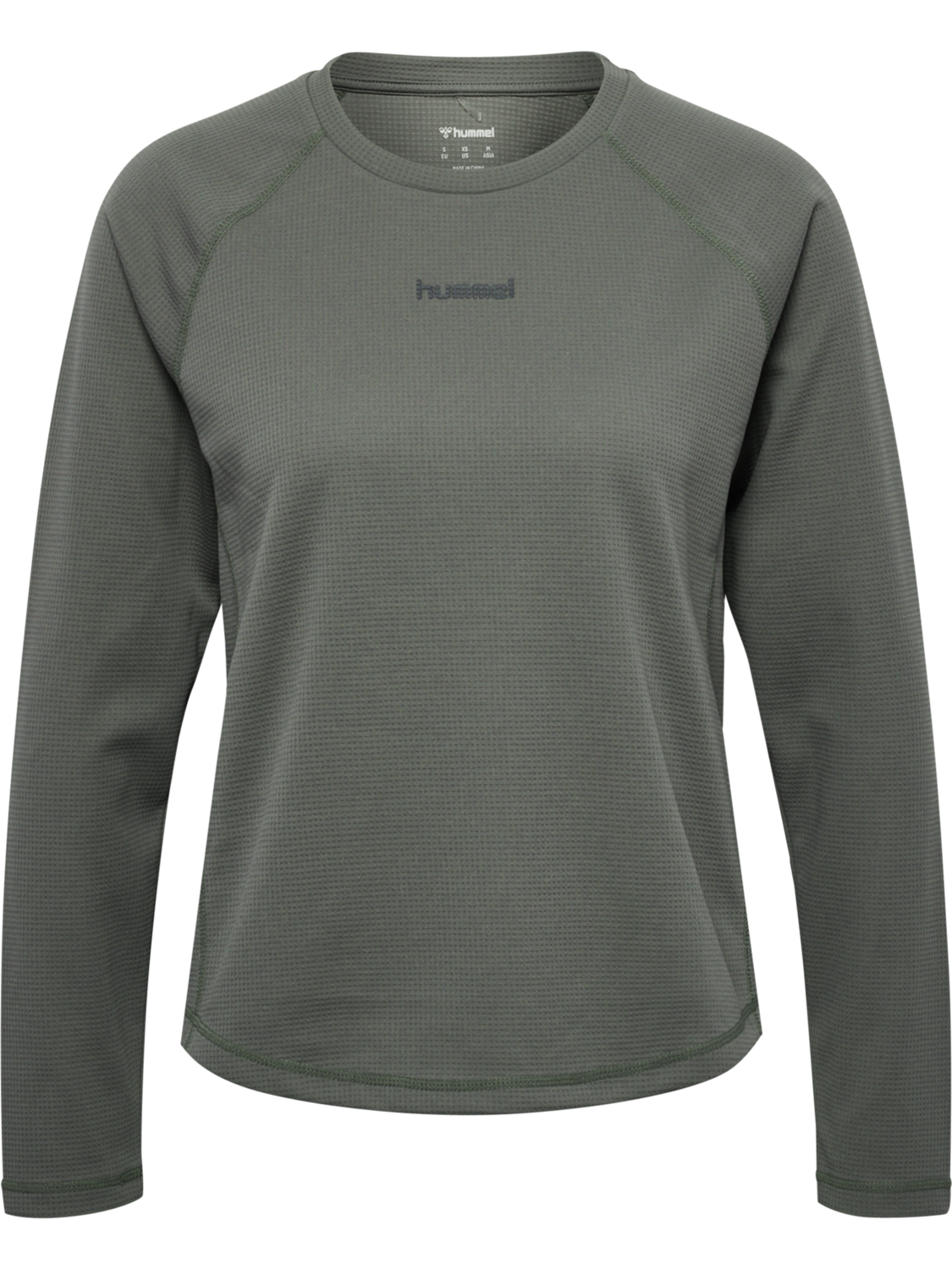 hmlMOMENTUM W T-SHIRT L/S, CASTOR GRAY, packshot