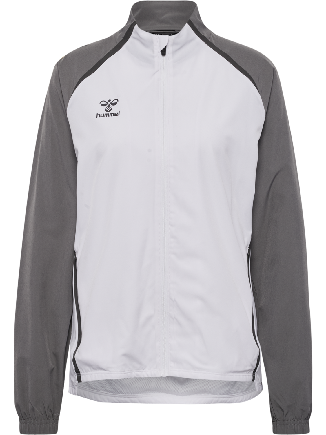 hmlLEAD 2.0  WOVEN JACKET WOMAN, WHITE/STEEL GRAY, packshot