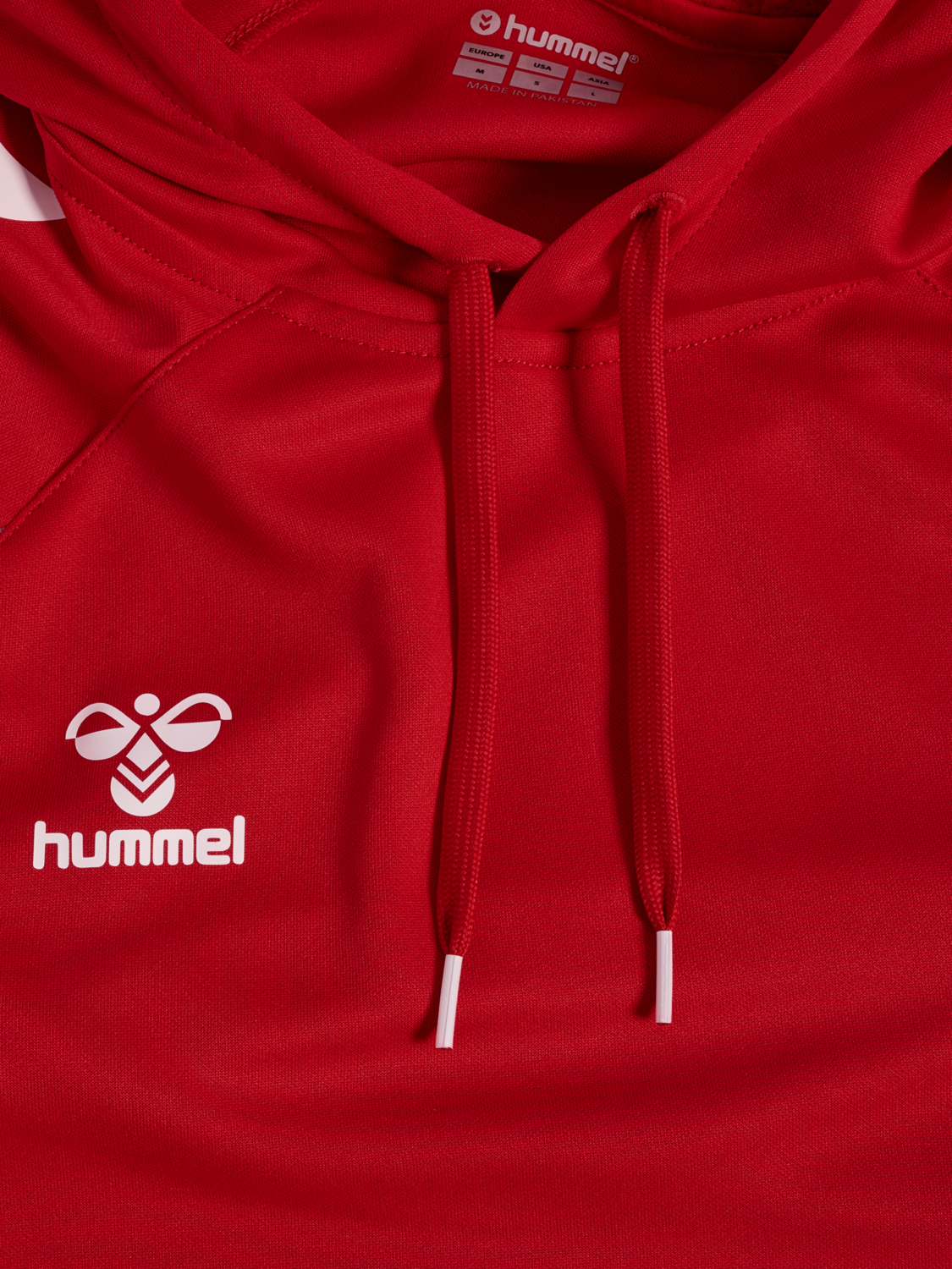 hmlCORE 2.0 HOODIE, TRUE RED/WHITE, packshot