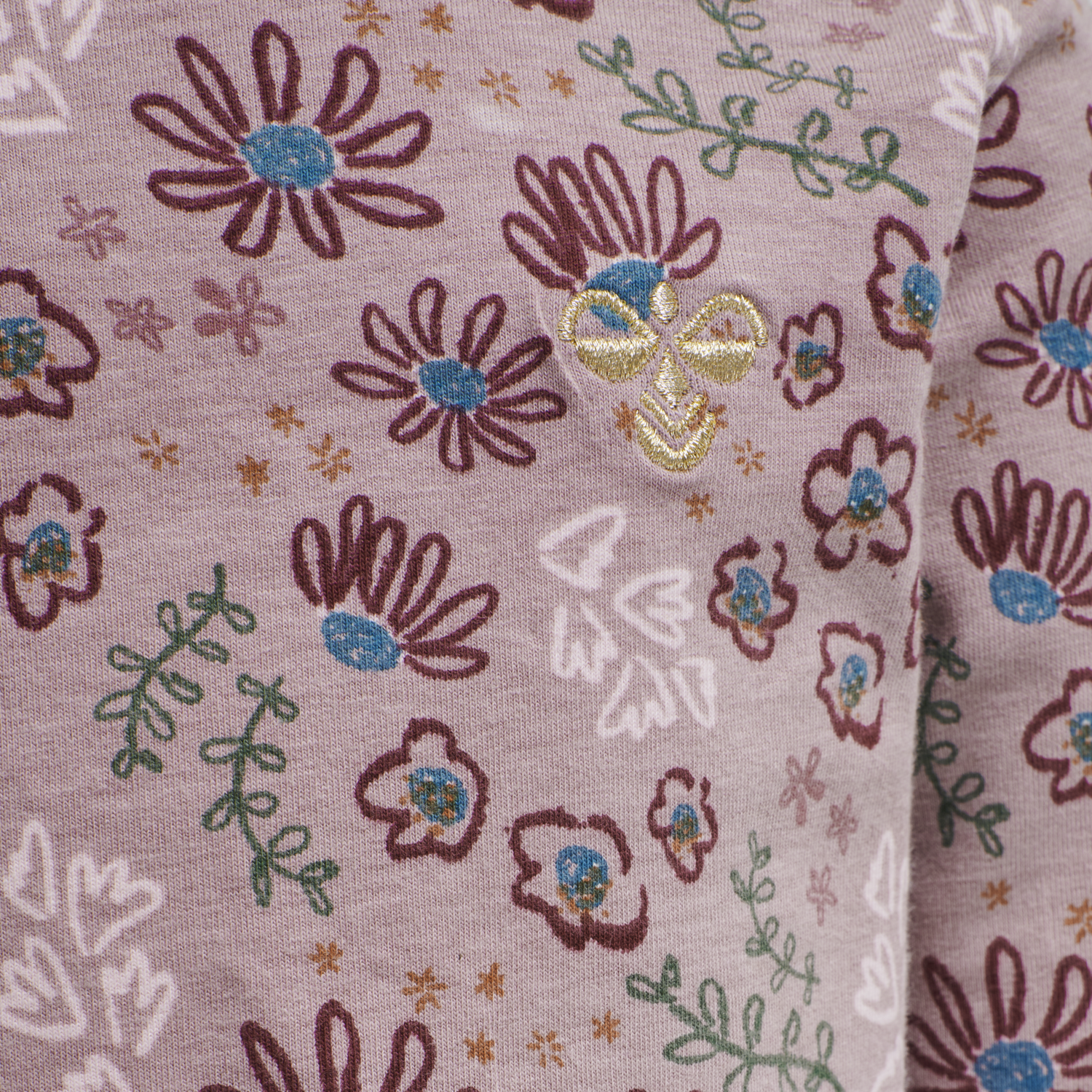 hmlCRAYON T-SHIRT L/S, WOODROSE, packshot