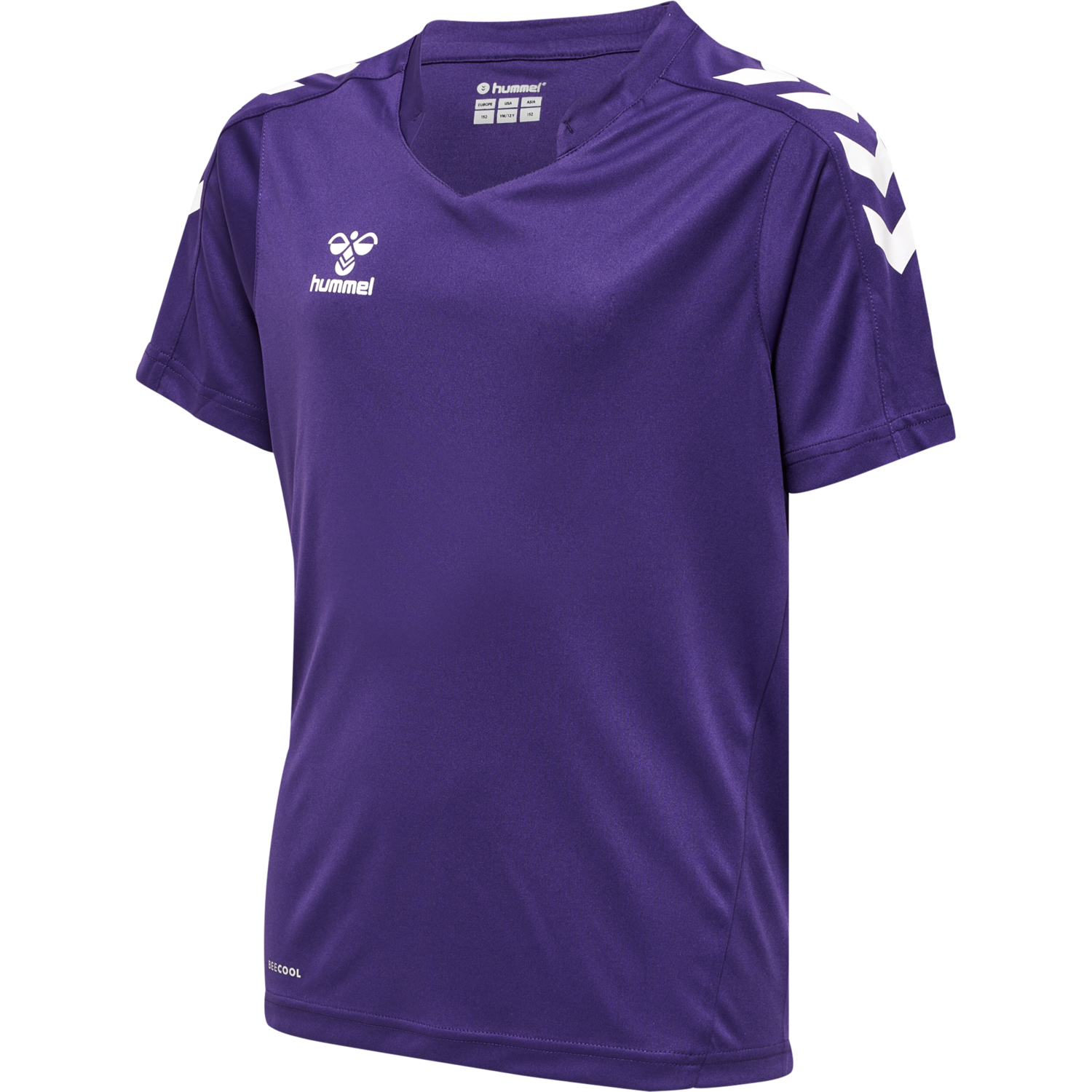 hmlCORE XK POLY JERSEY S/S KIDS, ACAI/WHITE, packshot