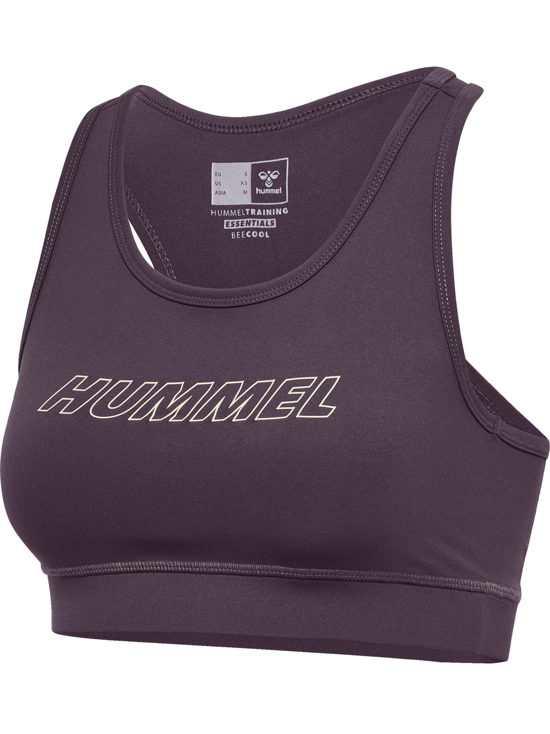 hmlTE FUNDAMENTAL SPORTS BRA, PLUM PERFECT, packshot