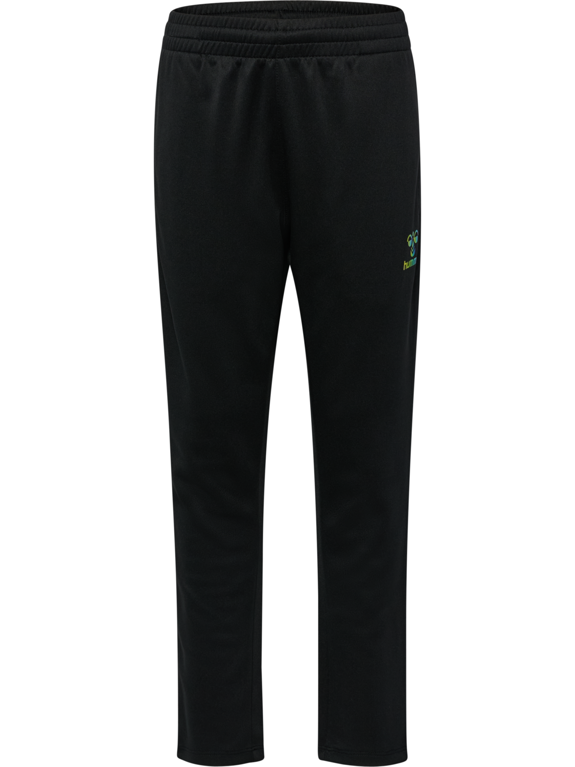 hmlSHIMMER TRAINING PANTS KIDS, BLACK/LIMEADE, packshot