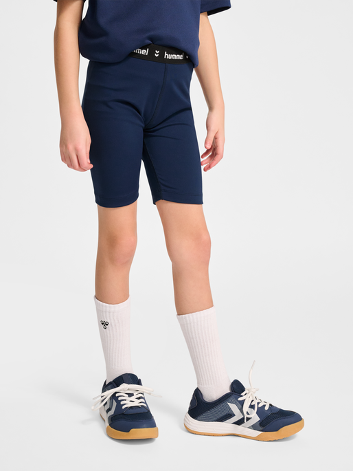hmlJR PULSE MW SHORT TIGHTS, DRESS BLUES, model