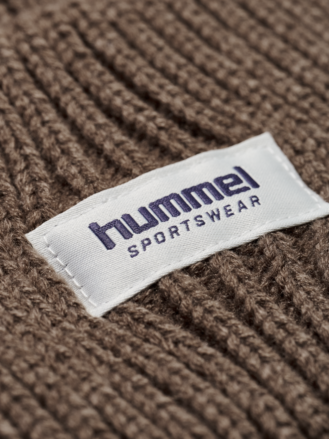 hmlJR HEAVY RIB KNIT BEANIE, PEPPERCORN, packshot