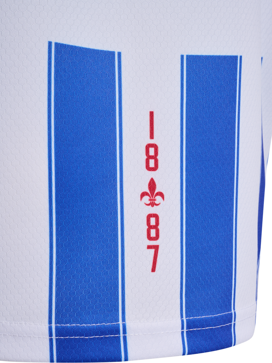 OB 23/24 HOME JERSEY S/S KIDS, WHITE/LAPIS BLUE UNSPONSORED, packshot