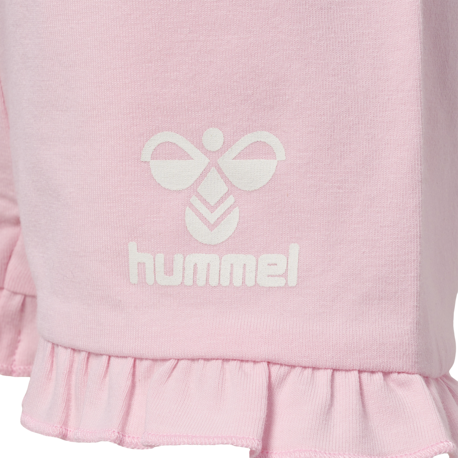 hmlDREAM RUFFLE SHORTS, PARFAIT PINK, packshot