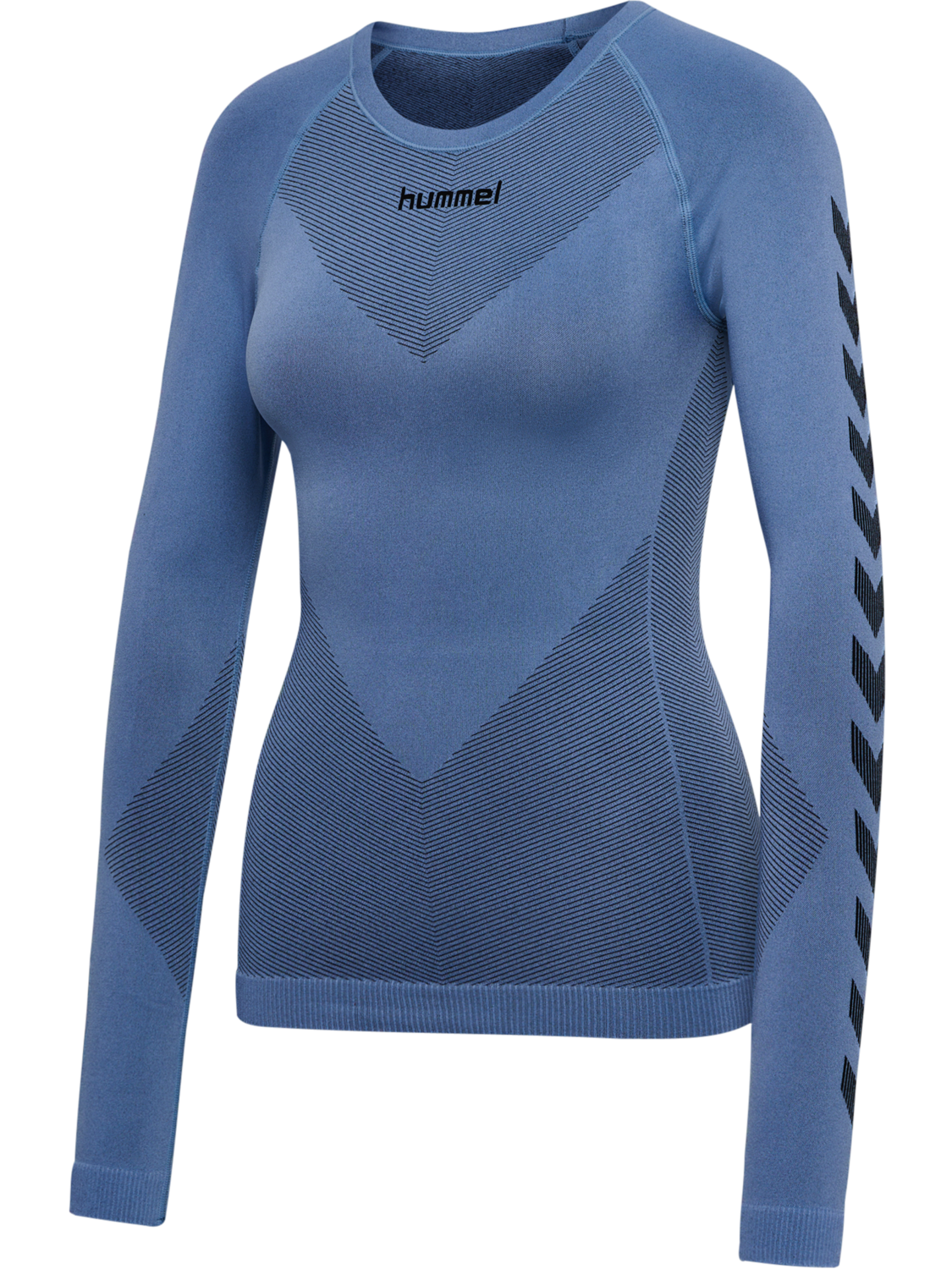 HUMMEL FIRST SEAMLESS JERSEY L/S W, BEL AIR BLUE, packshot
