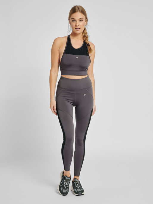 hmlNORMA HIGH WAIST TIGHTS, ASPHALT, model