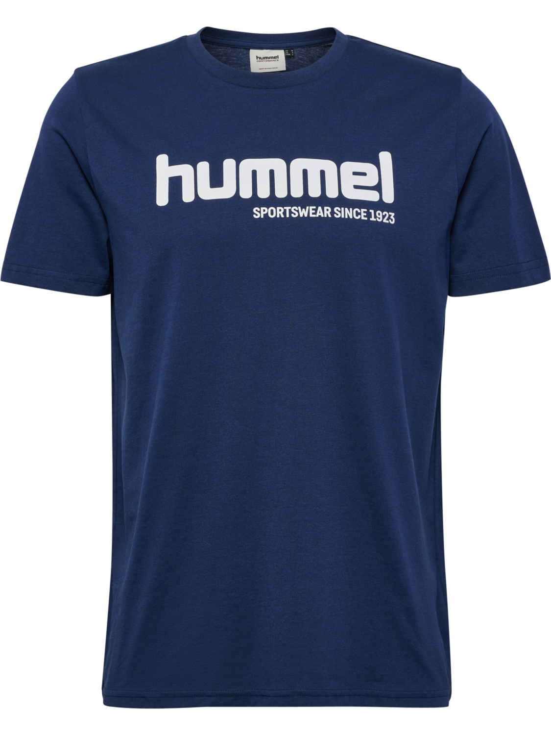 hmlPULSE GRAPHIC T-SHIRT S/S, DRESS BLUES/WHITE, packshot