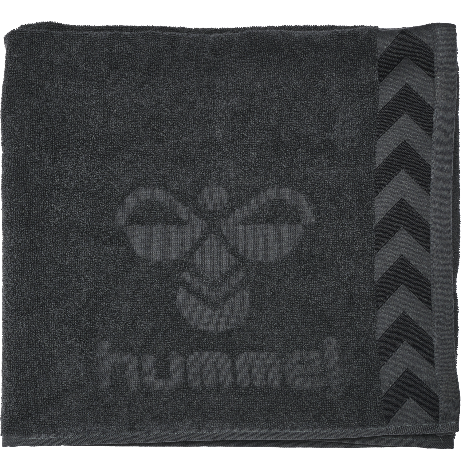 HUMMEL LARGE TOWEL, ASPHALT, packshot