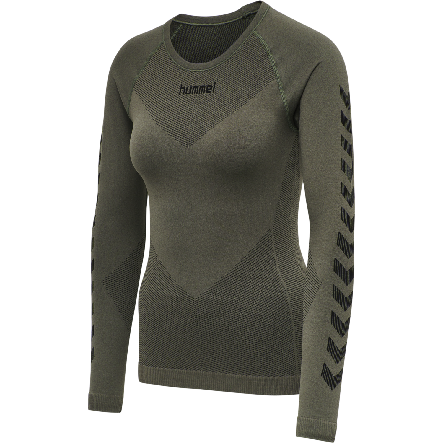 HUMMEL FIRST SEAMLESS JERSEY L/S W, GRAPE LEAF, packshot